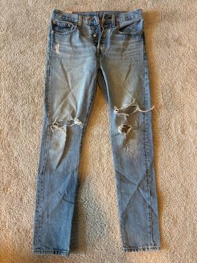 Levi's 501® Skinny Jeans in Classic Light Blue Denim size 27